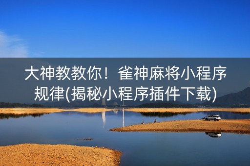 大神教教你！雀神麻将小程序规律(揭秘小程序插件下载)