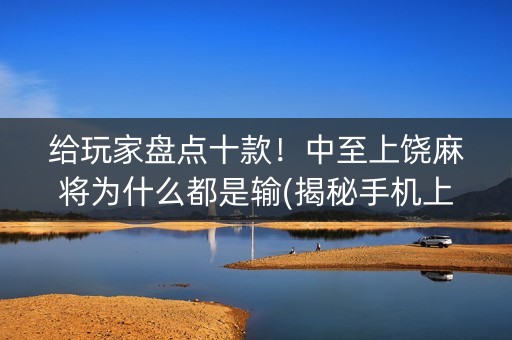 给玩家盘点十款！中至上饶麻将为什么都是输(揭秘手机上插件购买)