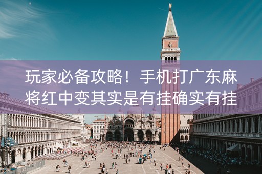 玩家必备攻略！手机打广东麻将红中变其实是有挂确实有挂(确实有挂)