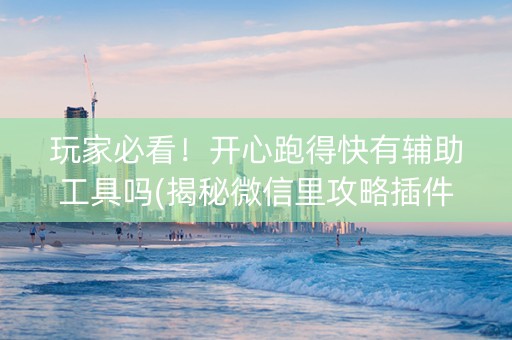 玩家必看！开心跑得快有辅助工具吗(揭秘微信里攻略插件)