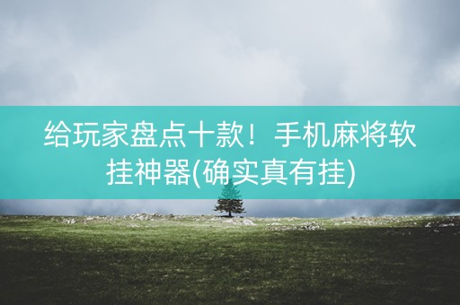 给玩家盘点十款！手机麻将软挂神器(确实真有挂)