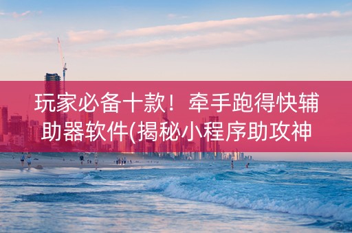 玩家必备十款！牵手跑得快辅助器软件(揭秘小程序助攻神器)