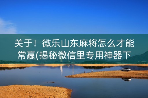 关于！微乐山东麻将怎么才能常赢(揭秘微信里专用神器下载)