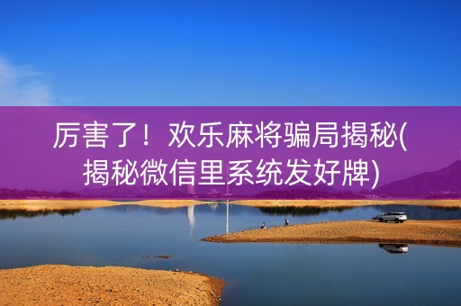 厉害了！欢乐麻将骗局揭秘(揭秘微信里系统发好牌)