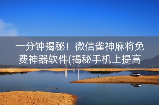 一分钟揭秘！微信雀神麻将免费神器软件(揭秘手机上提高赢的概率)