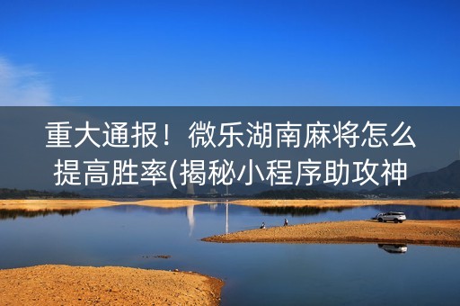 重大通报！微乐湖南麻将怎么提高胜率(揭秘小程序助攻神器)