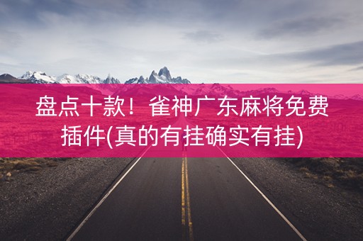 盘点十款！雀神广东麻将免费插件(真的有挂确实有挂)