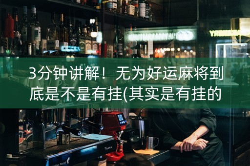 3分钟讲解！无为好运麻将到底是不是有挂(其实是有挂的)