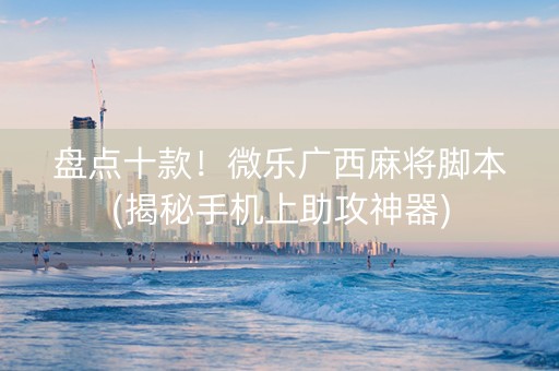 盘点十款！微乐广西麻将脚本(揭秘手机上助攻神器)
