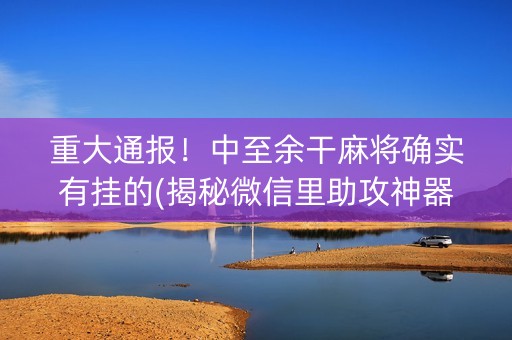 重大通报！中至余干麻将确实有挂的(揭秘微信里助攻神器)