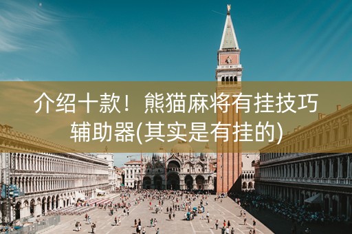 介绍十款！熊猫麻将有挂技巧辅助器(其实是有挂的)