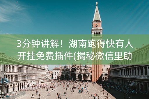 3分钟讲解！湖南跑得快有人开挂免费插件(揭秘微信里助攻神器)