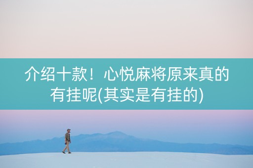 介绍十款！心悦麻将原来真的有挂呢(其实是有挂的)
