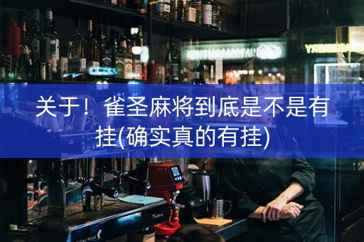 关于！雀圣麻将到底是不是有挂(确实真的有挂)