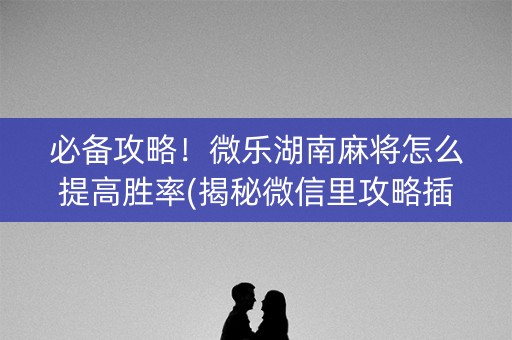 必备攻略！微乐湖南麻将怎么提高胜率(揭秘微信里攻略插件)