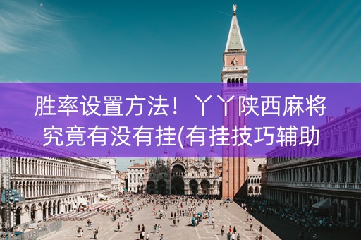 胜率设置方法！丫丫陕西麻将究竟有没有挂(有挂技巧辅助器)