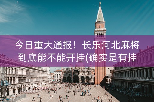 今日重大通报！长乐河北麻将到底能不能开挂(确实是有挂的)