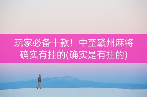 玩家必备十款！中至赣州麻将确实有挂的(确实是有挂的)