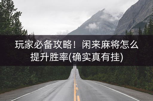 玩家必备攻略！闲来麻将怎么提升胜率(确实真有挂)