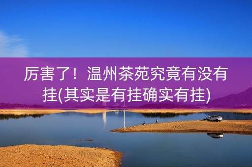厉害了！温州茶苑究竟有没有挂(其实是有挂确实有挂)