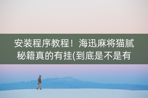 安装程序教程！海迅麻将猫腻秘籍真的有挂(到底是不是有挂)