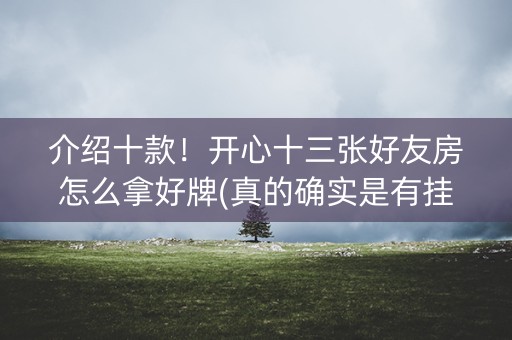 介绍十款！开心十三张好友房怎么拿好牌(真的确实是有挂)