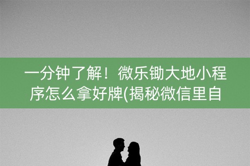 一分钟了解！微乐锄大地小程序怎么拿好牌(揭秘微信里自建房怎么赢)