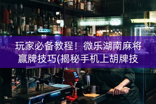 玩家必备教程！微乐湖南麻将赢牌技巧(揭秘手机上胡牌技巧)
