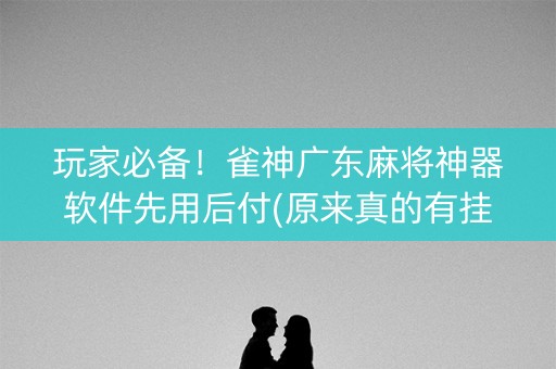 玩家必备！雀神广东麻将神器软件先用后付(原来真的有挂呢)