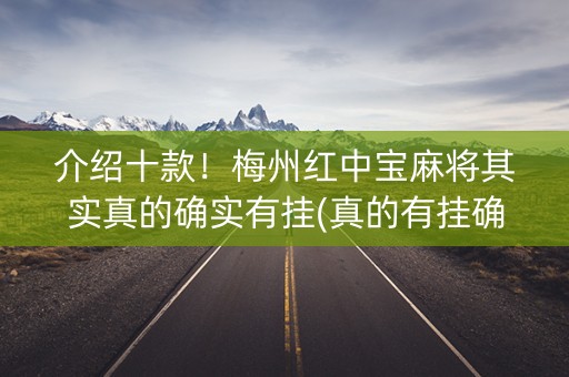 介绍十款！梅州红中宝麻将其实真的确实有挂(真的有挂确实有挂)