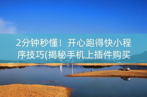 2分钟秒懂！开心跑得快小程序技巧(揭秘手机上插件购买)