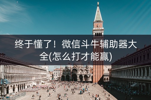 终于懂了！微信斗牛辅助器大全(怎么打才能赢)
