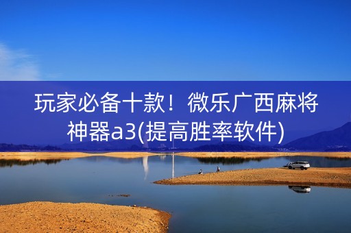 玩家必备十款！微乐广西麻将神器a3(提高胜率软件)