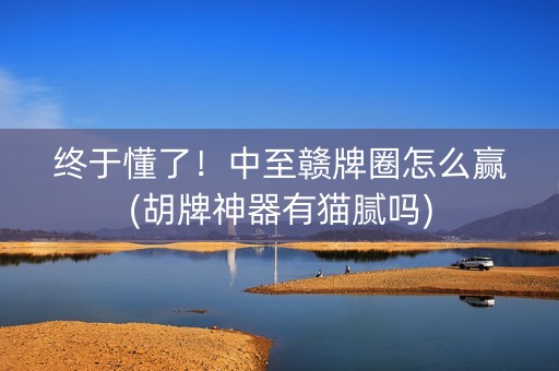 终于懂了！中至赣牌圈怎么赢(胡牌神器有猫腻吗)