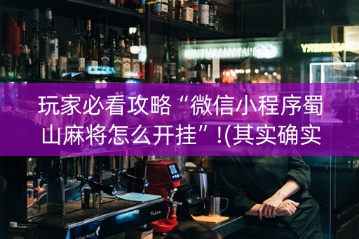 玩家必看攻略“微信小程序蜀山麻将怎么开挂”!(其实确实有挂)-抖音