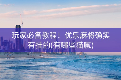 玩家必备教程！优乐麻将确实有挂的(有哪些猫腻)