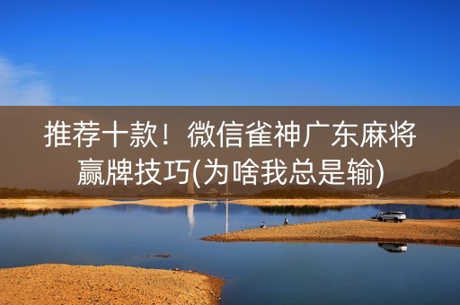 推荐十款！微信雀神广东麻将赢牌技巧(为啥我总是输)