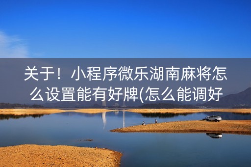 关于！小程序微乐湖南麻将怎么设置能有好牌(怎么能调好牌)