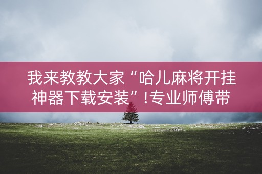 我来教教大家“哈儿麻将开挂神器下载安装”!专业师傅带你一起了解（详细教程）-抖音