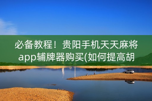 必备教程！贵阳手机天天麻将app辅牌器购买(如何提高胡牌率)