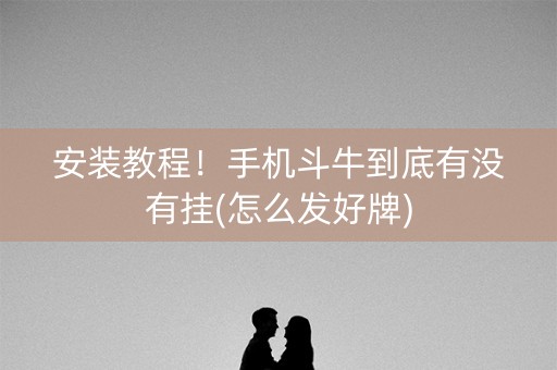 安装教程！手机斗牛到底有没有挂(怎么发好牌)