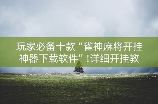 玩家必备十款“雀神麻将开挂神器下载软件”!详细开挂教程-抖音