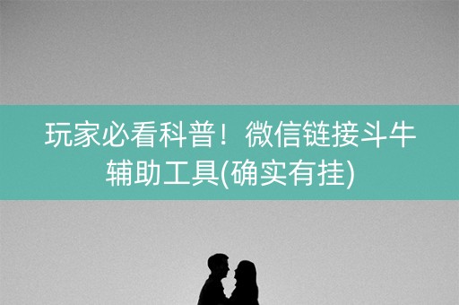 玩家必看科普！微信链接斗牛辅助工具(确实有挂)