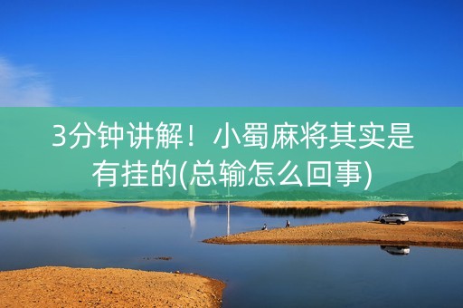 3分钟讲解！小蜀麻将其实是有挂的(总输怎么回事)