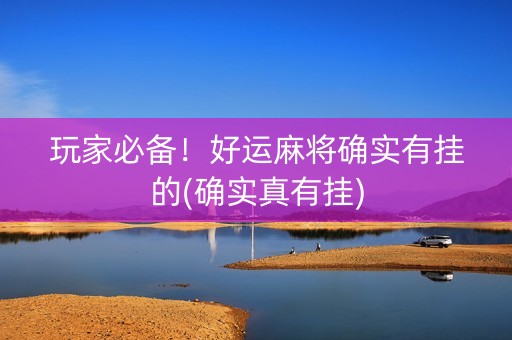 玩家必备！好运麻将确实有挂的(确实真有挂)