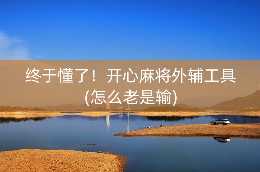 终于懂了！开心麻将外辅工具(怎么老是输)