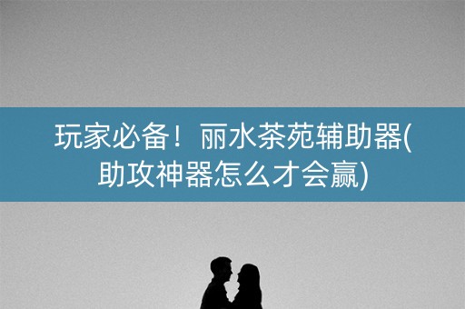 玩家必备！丽水茶苑辅助器(助攻神器怎么才会赢)