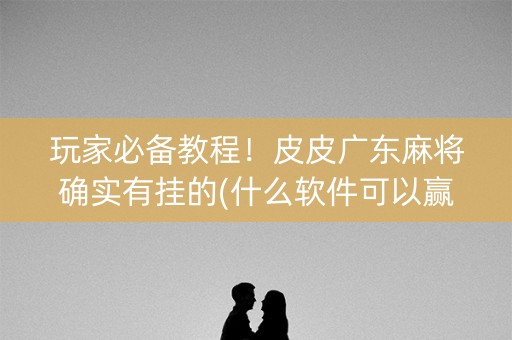 玩家必备教程！皮皮广东麻将确实有挂的(什么软件可以赢)
