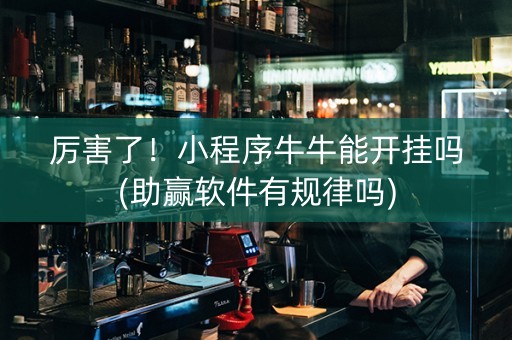 厉害了！小程序牛牛能开挂吗(助赢软件有规律吗)