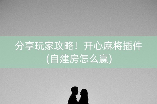 分享玩家攻略！开心麻将插件(自建房怎么赢)